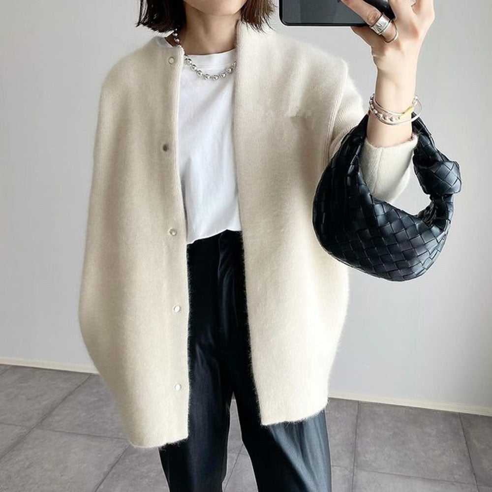 Single Breasted Cardigans Fashion Solid Color Knitted Jacket Women's Autumn Spring Clothing Koalakits36