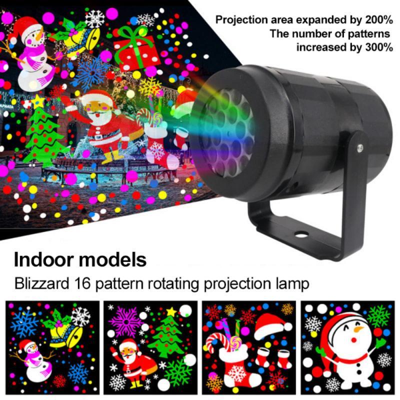 Christmas Snowflake Projector LED Stage Light Outdoor