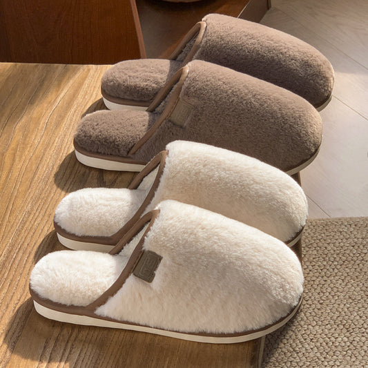 Winter Plush Non-slip Slippers: Cozy Comfort for Your Home