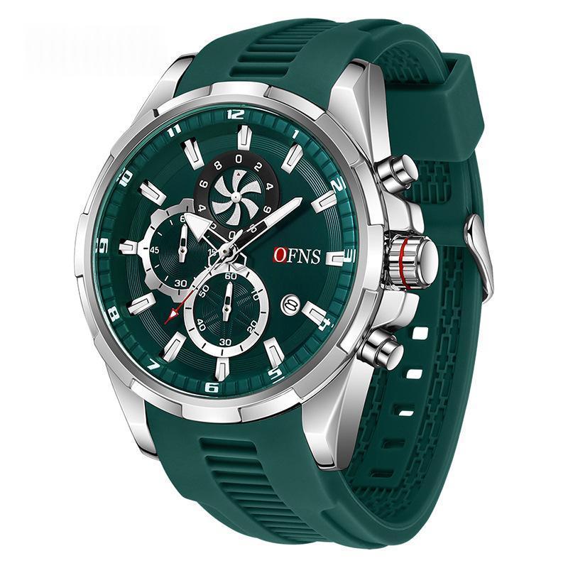 Men’s Quartz Chronograph Watch – Sleek Three-Hand Style