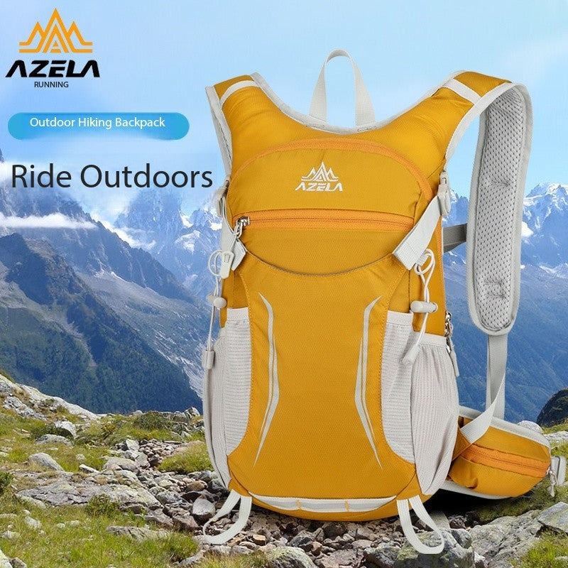 AZELA Lightweight Hydration Backpack, Breathable Mesh Outdoor Sports Backpack With Multiple Compartments