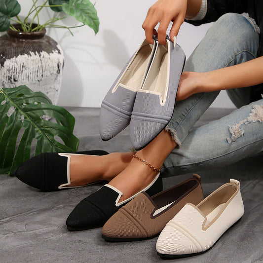 Large Size Flats - Pointed Toe Pumps for Women | Koalakits36