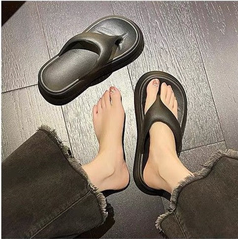 Non-slip Height-increasing Thick-soled Eva Flip-flops Women's Slippers | Koalakits36