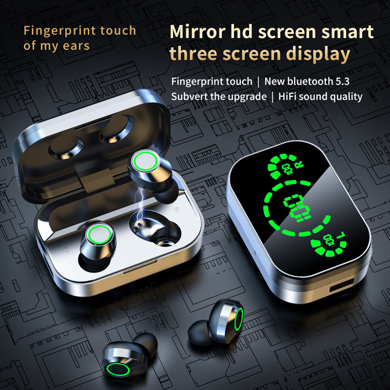 Wireless Bluetooth-compatible Headset TWS Large Screen Smart Digital Display  | Koalakits36
