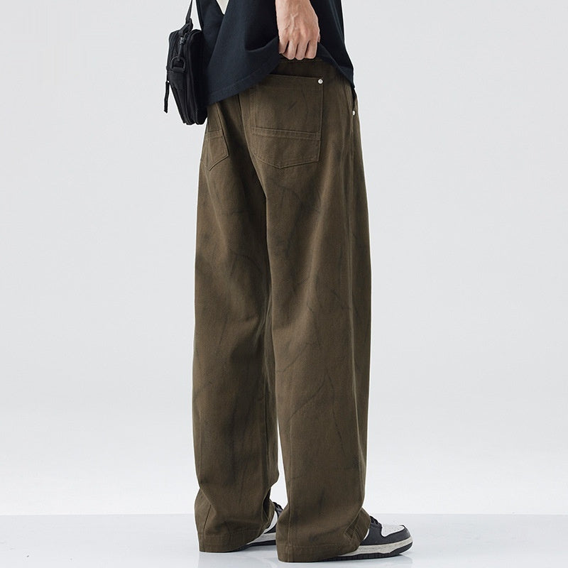 Vintage Cotton Pants - Men's Wide Leg Style | Koalakits36