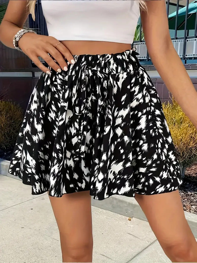 Print Elastic Summer Women's Shorts | Koalakits36