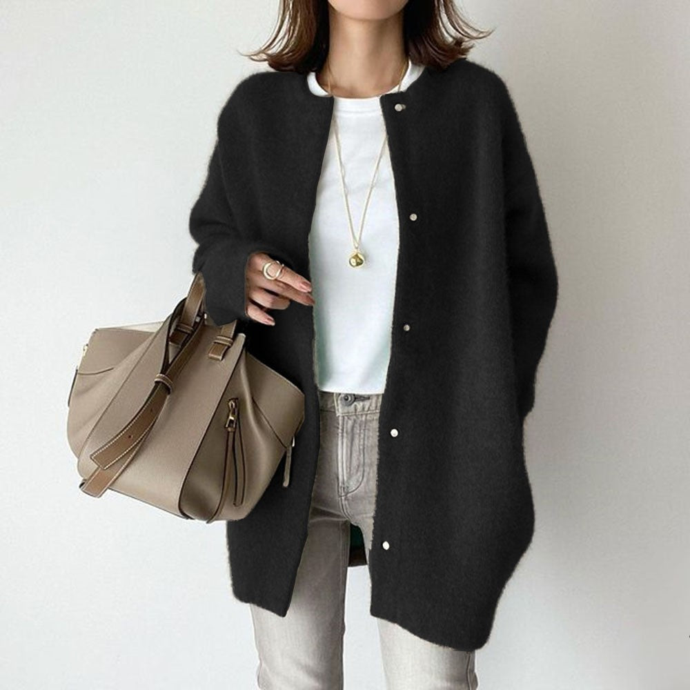 Single Breasted Cardigans Fashion Solid Color Knitted Jacket Women's Autumn Spring Clothing Koalakits36