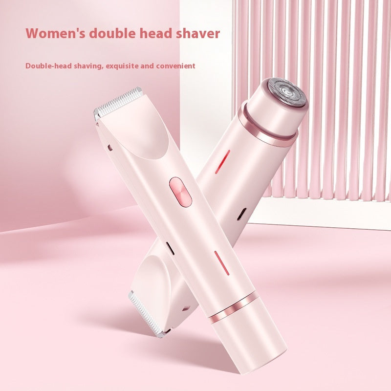 Hair Remover Women's Double Head Shaver Private Pubic Hair Trimmer Electric Razor Wet Dry | Koalakits36
