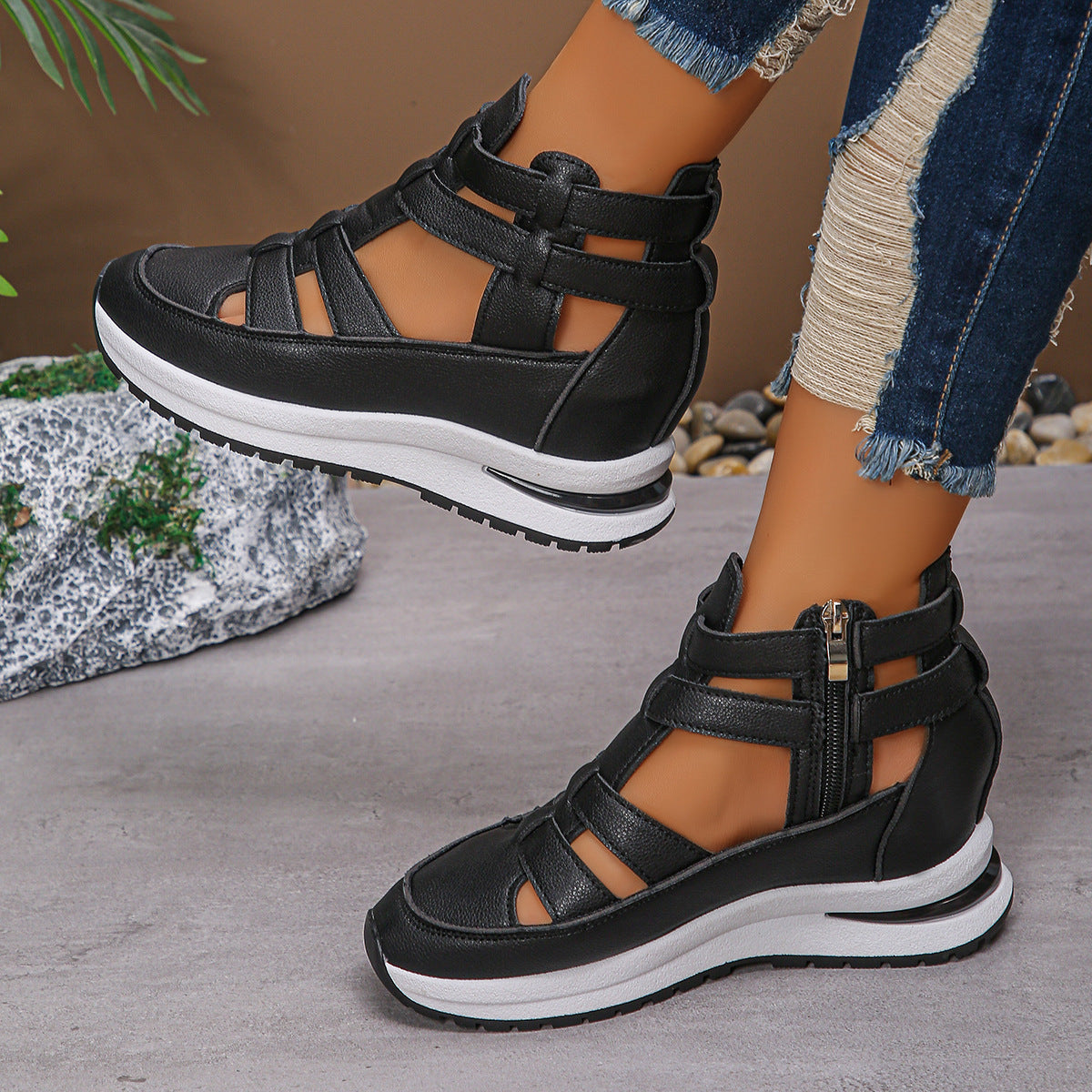 Women's Close-toed Hollow-out Sandals Summer Fashion | Koalakits36