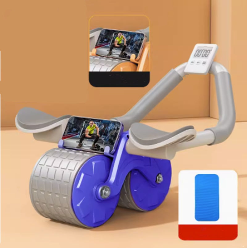 Beginner's Automatic Rebound Belly Wheel Fitness Equipment