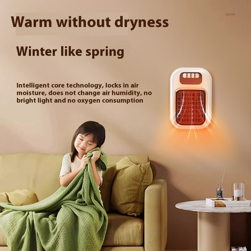Wall Mounted Portable Small Electric Heater With Remote Control, Adjustable Silent Thermostat Suitable For Winter Koalakits36