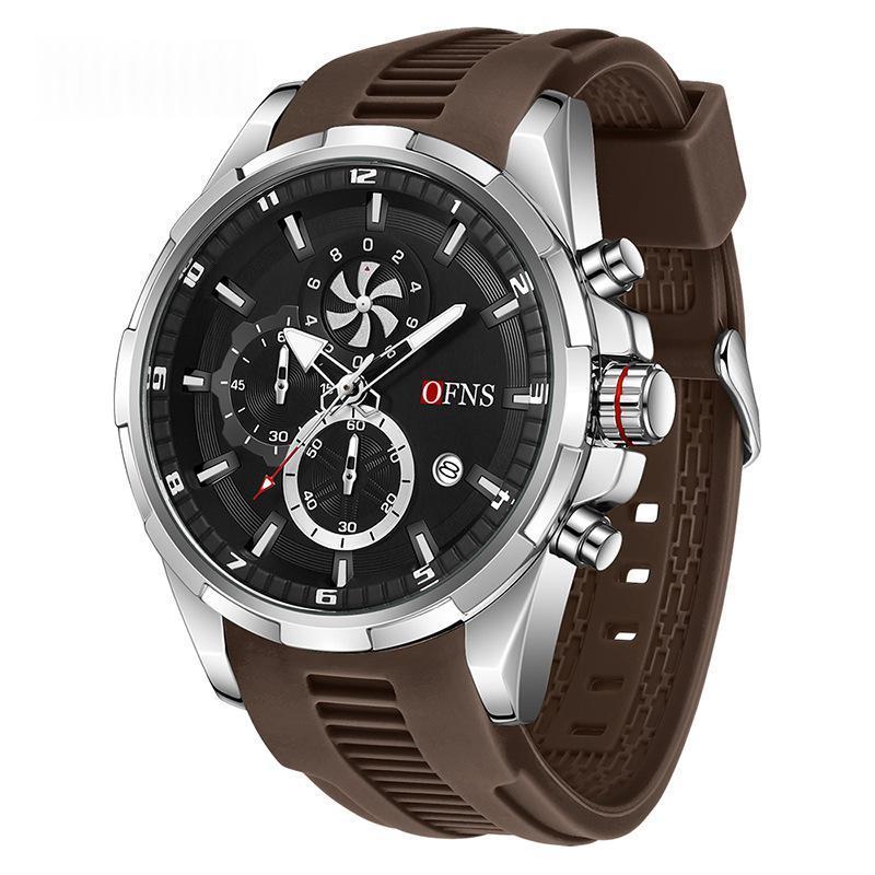 Men’s Quartz Chronograph Watch – Sleek Three-Hand Style