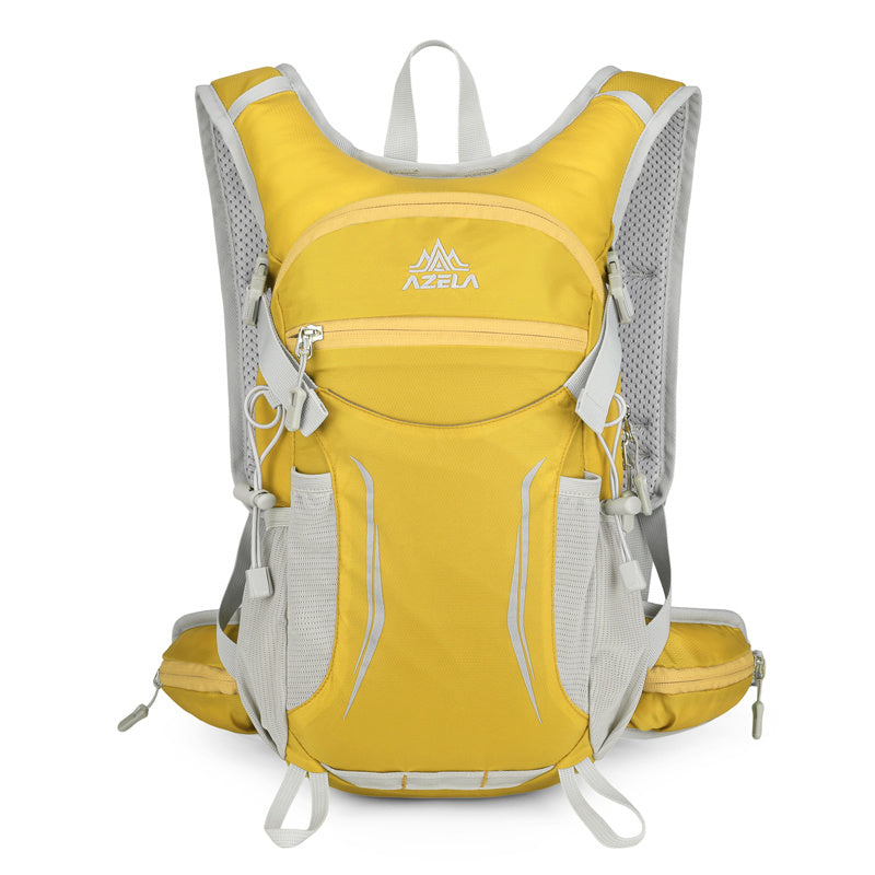AZELA Lightweight Hydration Backpack, Breathable Mesh Outdoor Sports Backpack With Multiple Compartments