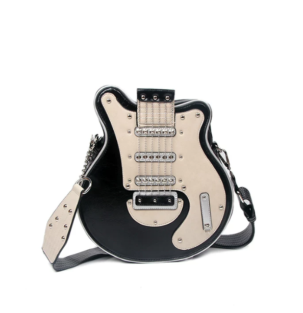 Guitar Shaped Shoulder Bag – Trendy, Functional Fashion for Music Lovers