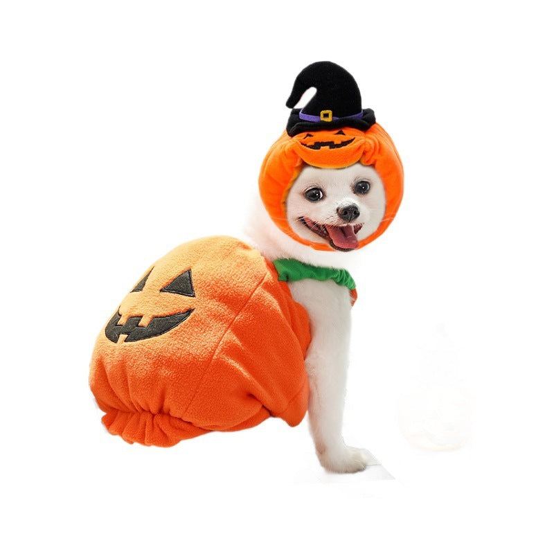 Halloween Pumpkin Vest For Dogs Cats Festive Pet Costume Harness Funny Thanksgiving Christmas Apparel For Small Pets Koalakits36
