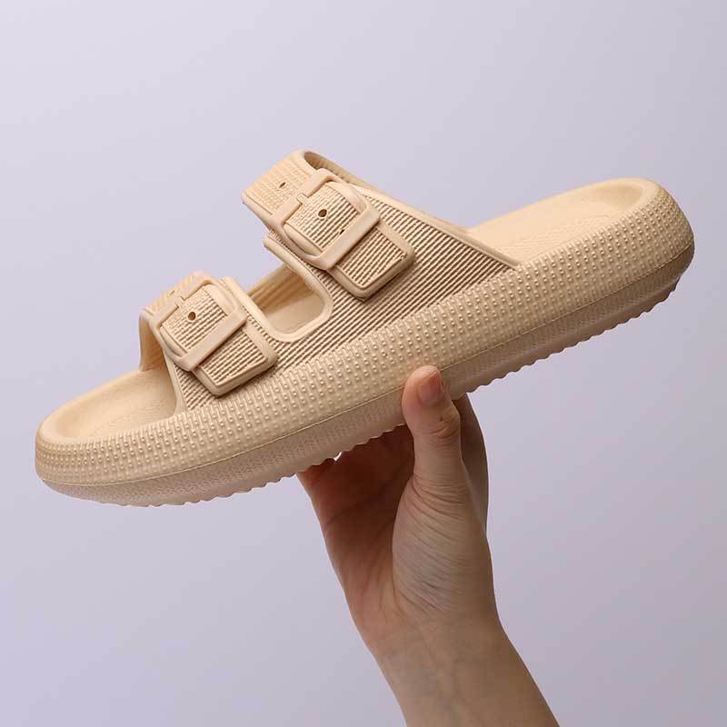 Platform Slippers Women's Summer Buckle Home Shoes Outdoor Wear | Koalakits36
