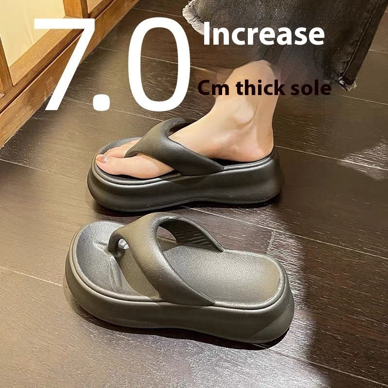 Non-slip Height-increasing Thick-soled Eva Flip-flops Women's Slippers | Koalakits36