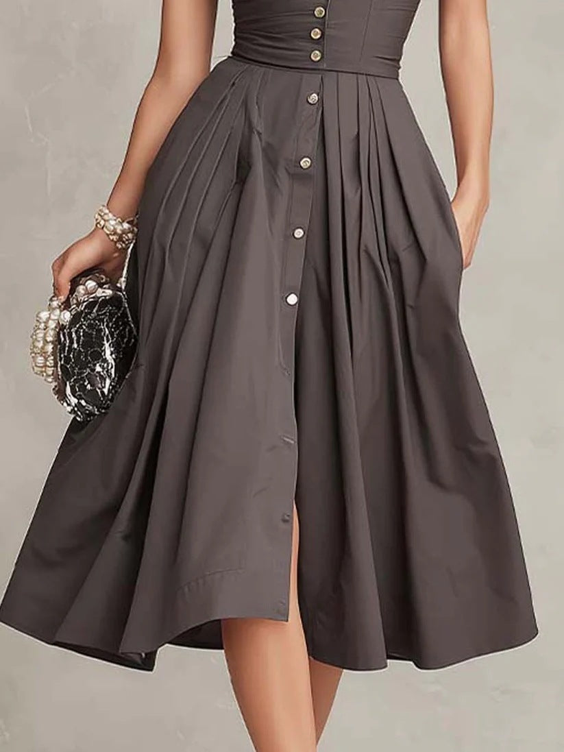 Womens Comfortable Sleeveless Elegant Dress