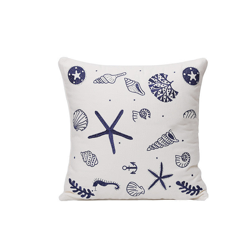 Home Embroidery Plants And Flowers Pillow