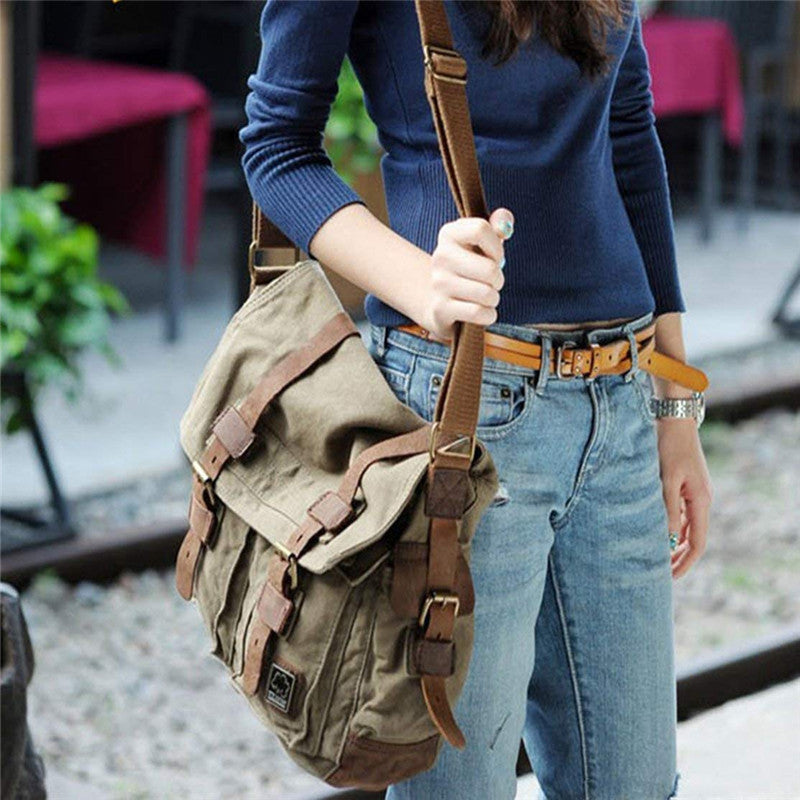 Canvas Shoulder Bag - European American Bag | Koalakits36