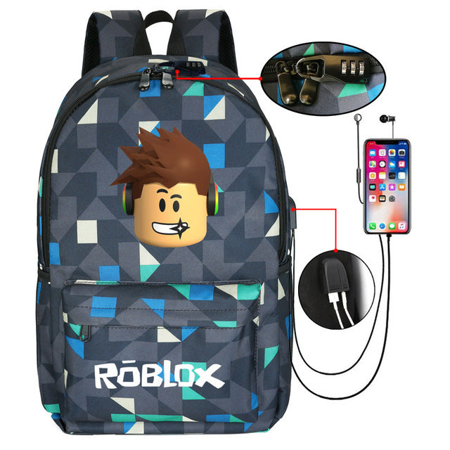 Printed LOGO Backpack - USB Charging Backpack | Koalakits36