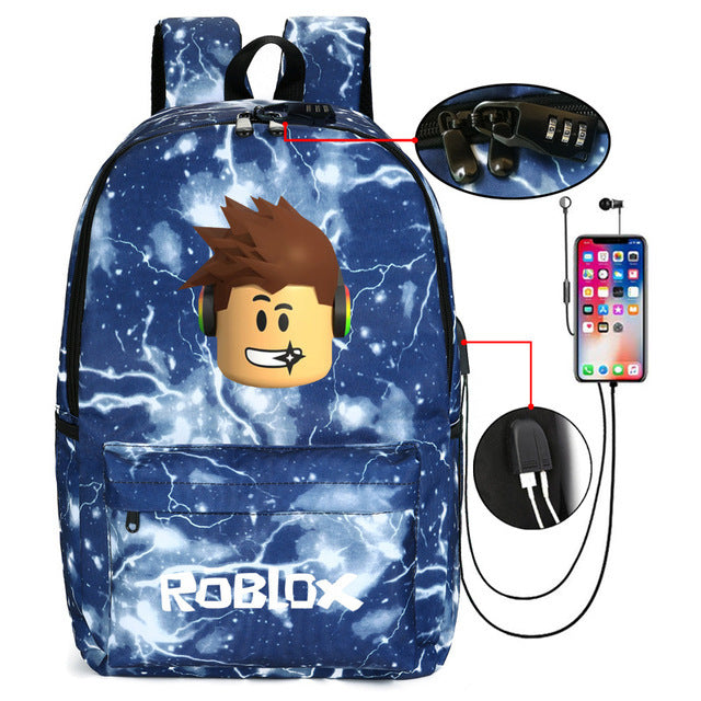 Printed LOGO Backpack - USB Charging Backpack | Koalakits36