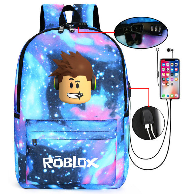 Printed LOGO Backpack - USB Charging Backpack | Koalakits36