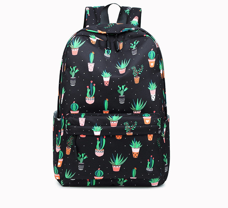 Cactus Backpack - Female Cactus Schoolbag | Koalakits36