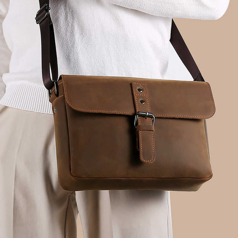 Horseskin Shoulder Bag - Retro Men's Fashion Bag | Koalakits36