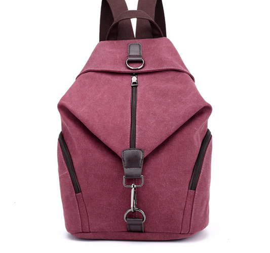 Canvas handbag retro casual college wind backpack fashion Korean handbag casual versatile shoulder bag