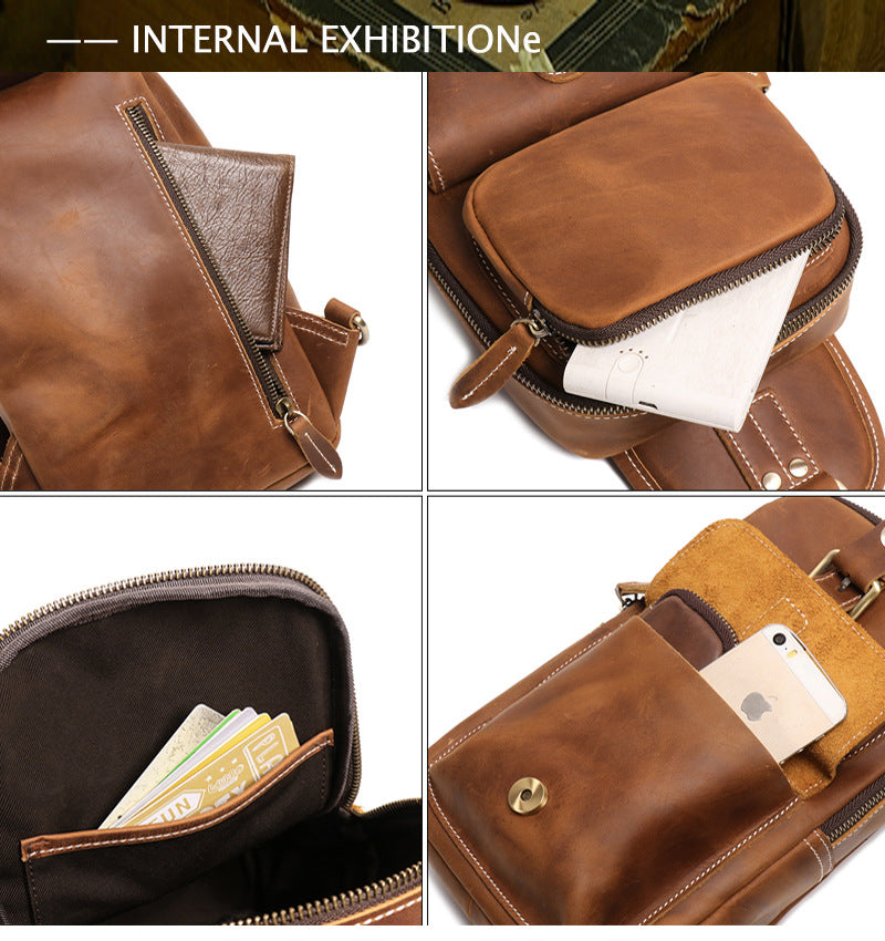 Leather Messenger Bag - Outdoor Sports Bag | Koalakits36