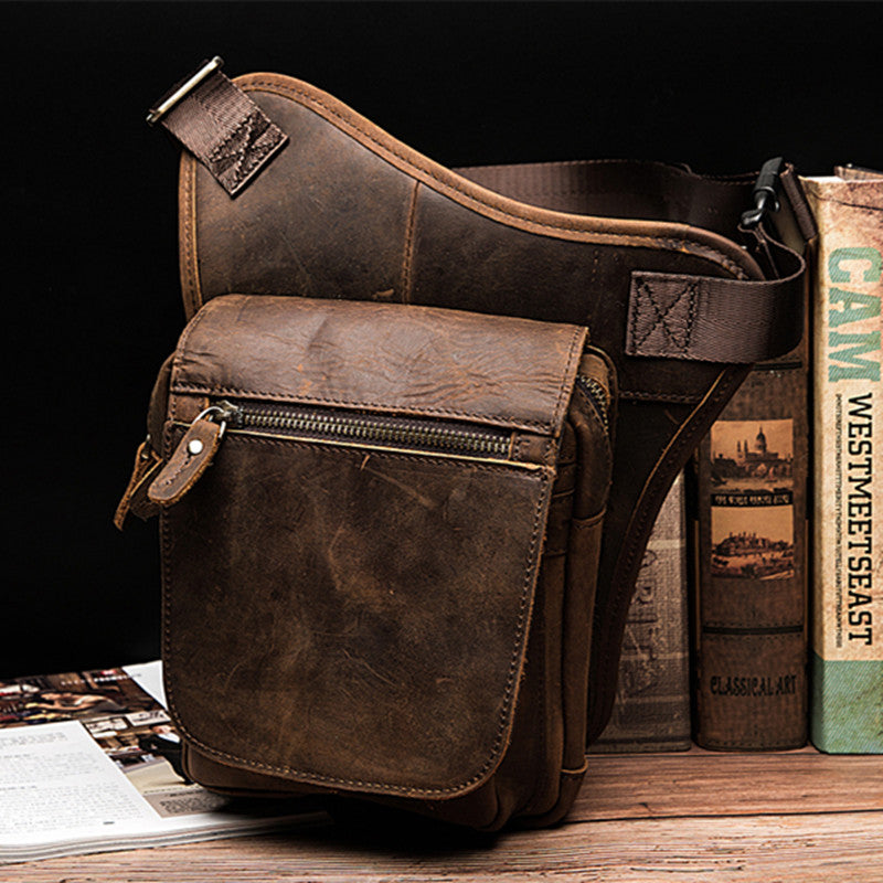 Cowhide Messenger Bag - Casual Retro Bag | Koalakits36