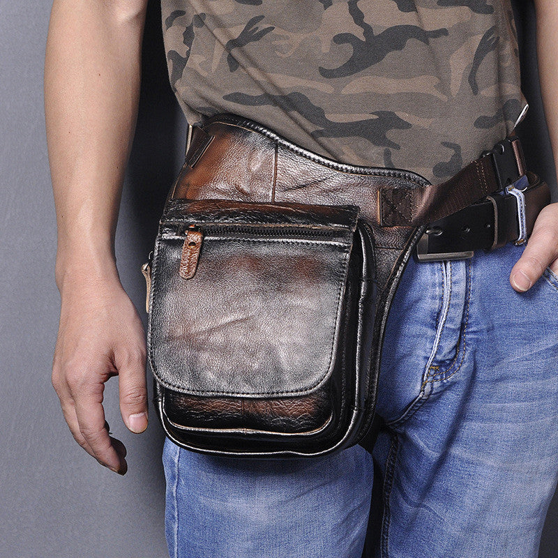 Cowhide Messenger Bag - Casual Retro Bag | Koalakits36